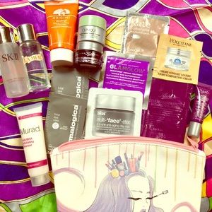 Many high end skin care samples